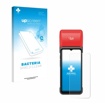 Front side of a product packaging with the brand logo upscreen. Next to it is the device iMin Swift 2 Pro shown with the corre