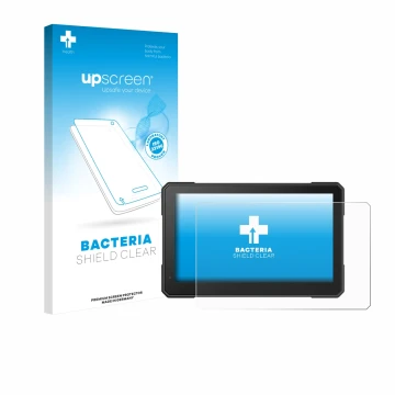 Front side of a product packaging with the brand logo upscreen. Next to it is the device Interphone Sync 70 Essential shown wi