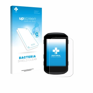 Front side of a product packaging with the brand logo upscreen. Next to it is the device Garmin Edge 550 shown with the corres