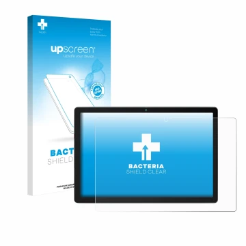 Front side of a product packaging with the brand logo upscreen. Next to it is the device Yicty MB1001 10.1