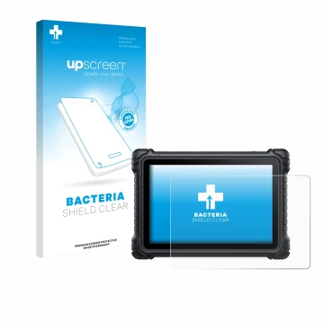 Front side of a product packaging with the brand logo upscreen. Next to it is the device iCarsoft CR Eagle shown with the corr