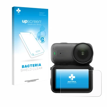 Front side of a product packaging with the brand logo upscreen. Next to it is the device DJI Osmo Nano shown with the correspo