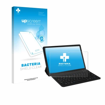 Front side of a product packaging with the brand logo upscreen. Next to it is the device Laptok LAPA7LBK 11