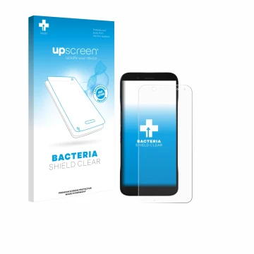 Front side of a product packaging with the brand logo upscreen. Next to it is the device Datalogic Memor 17 HC shown with the 