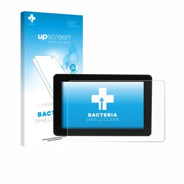 Front side of a product packaging with the brand logo upscreen. Next to it is the device Raspberry Pi Touch Display 2 shown wi