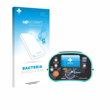 Front side of a product packaging with the brand logo upscreen. Next to it is the device Kewtech KT63DL shown with the corresp