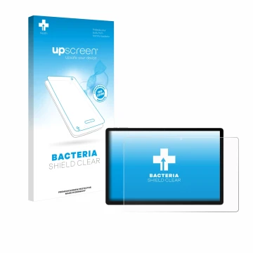 Front side of a product packaging with the brand logo upscreen. Next to it is the device Doogee U13 shown with the correspondi