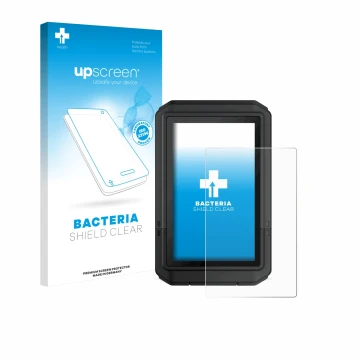 Front side of a product packaging with the brand logo upscreen. Next to it is the device Garmin eTrex Touch 2025 shown with th