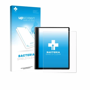 Front side of a product packaging with the brand logo upscreen. Next to it is the device eazeye Paper 2.0 shown with the corre