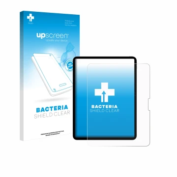 Front side of a product packaging with the brand logo upscreen. Next to it is the device Apple iPad Pro 13