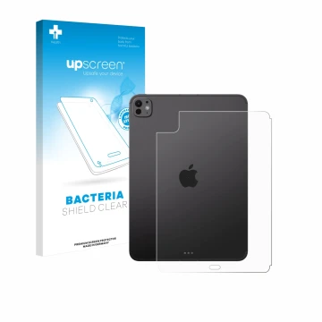 Front side of a product packaging with the brand logo upscreen. Next to it is the device Apple iPad Pro 11