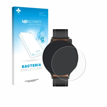 Front side of a product packaging with the brand logo upscreen. Next to it is the device Pireware Nano Smartwatch shown with t