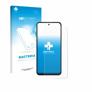 Front side of a product packaging with the brand logo upscreen. Next to it is the device Oukitel C69 shown with the correspond