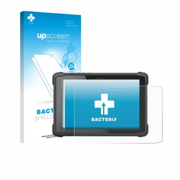 Front side of a product packaging with the brand logo upscreen. Next to it is the device Hematec SolidTab G99 10