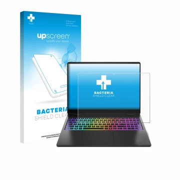Front side of a product packaging with the brand logo upscreen. Next to it is the device HP Omen Max 16 shown with the corresp