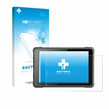 Front side of a product packaging with the brand logo upscreen. Next to it is the device Geshem MTK6877 shown with the corresp