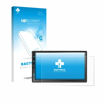 Front side of a product packaging with the brand logo upscreen. Next to it is the device Atoto F7 WE F7G2B7WE 7