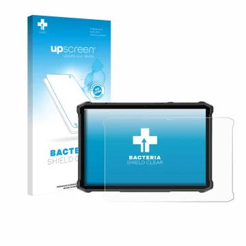 Front side of a product packaging with the brand logo upscreen. Next to it is the device Ulefone Armor Pad 5 Ultra shown with 