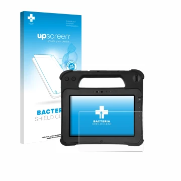 Front side of a product packaging with the brand logo upscreen. Next to it is the device Zebra XPad L10ax shown with the corre