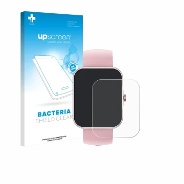 Front side of a product packaging with the brand logo upscreen. Next to it is the device Ucani S80K 1.83