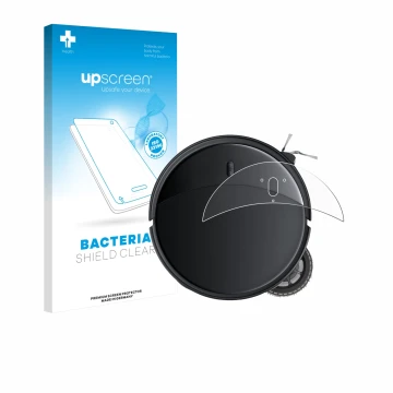 Front side of a product packaging with the brand logo upscreen. Next to it is the device Roborock Saros 10R shown with the cor