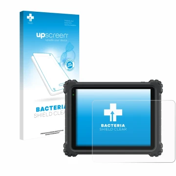 Front side of a product packaging with the brand logo upscreen. Next to it is the device Autel MaxiCOM Ultra Lite shown with t