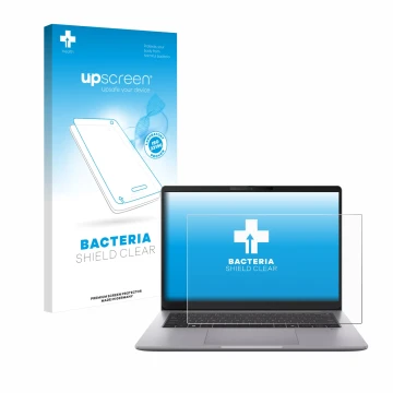 Front side of a product packaging with the brand logo upscreen. Next to it is the device ASUS ExpertBook P3 G2 shown with the 