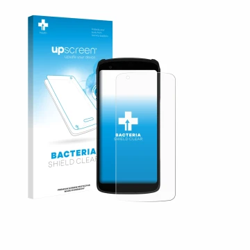 Front side of a product packaging with the brand logo upscreen. Next to it is the device Zebra TC22R shown with the correspond