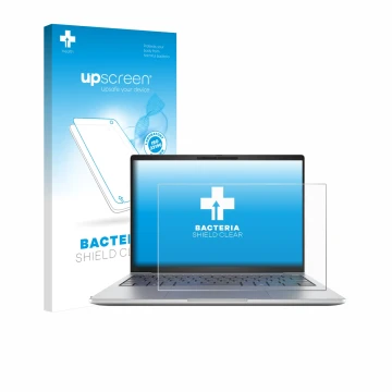 Front side of a product packaging with the brand logo upscreen. Next to it is the device HP EliteBook 8 G1i 13