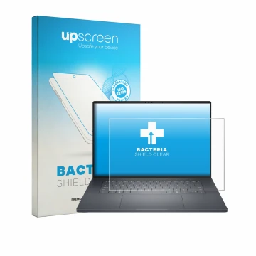 Front side of a product packaging with the brand logo upscreen. Next to it is the device Dell Pro Precision 7 Series 16 shown 