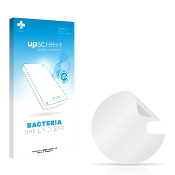 Front side of a product packaging with the brand logo upscreen. Next to it is the corresponding screen protector.