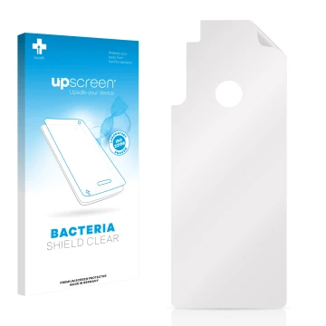 Front side of a product packaging with the brand logo upscreen. Next to it is the corresponding screen protector.