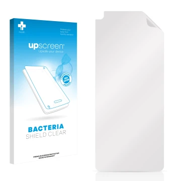 Front side of a product packaging with the brand logo upscreen. Next to it is the corresponding screen protector.