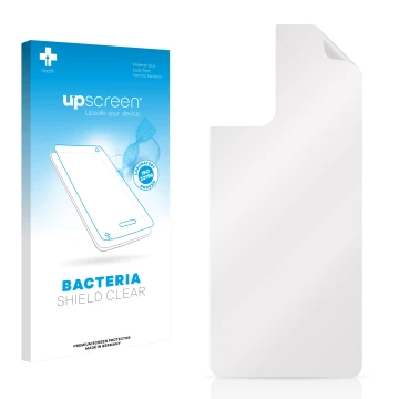 Front side of a product packaging with the brand logo upscreen. Next to it is the corresponding screen protector.