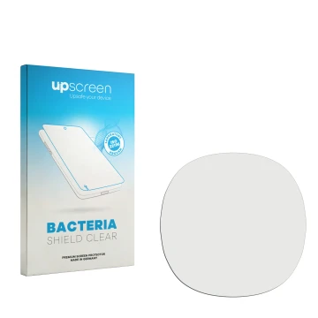 Front side of a product packaging with the brand logo upscreen. Next to it is the corresponding screen protector.