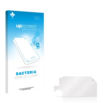 Front side of a product packaging with the brand logo upscreen. Next to it is the corresponding screen protector.