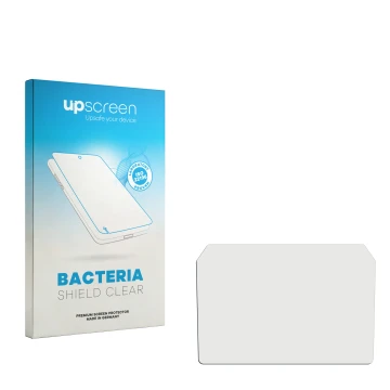 Front side of a product packaging with the brand logo upscreen. Next to it is the corresponding screen protector.