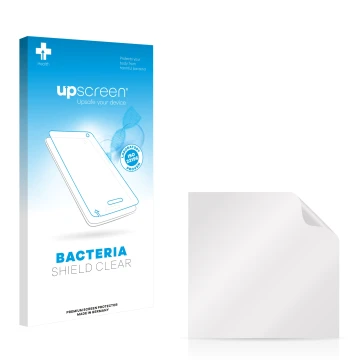 Front side of a product packaging with the brand logo upscreen. Next to it is the corresponding screen protector.