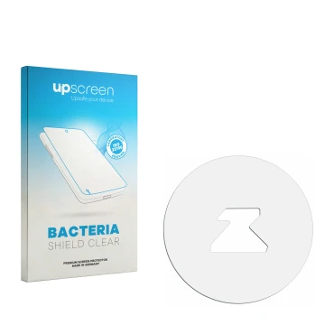 Front side of a product packaging with the brand logo upscreen. Next to it is the corresponding screen protector.