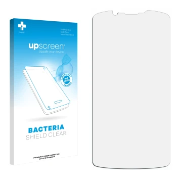Front side of a product packaging with the brand logo upscreen. Next to it is the corresponding screen protector.