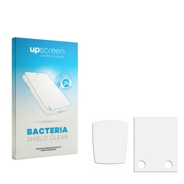 Front side of a product packaging with the brand logo upscreen. Next to it is the corresponding screen protector.