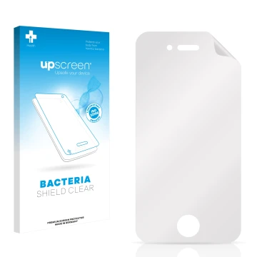 Front side of a product packaging with the brand logo upscreen. Next to it is the corresponding screen protector.