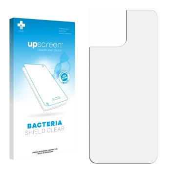 Front side of a product packaging with the brand logo upscreen. Next to it is the corresponding screen protector.