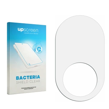 Front side of a product packaging with the brand logo upscreen. Next to it is the corresponding screen protector.