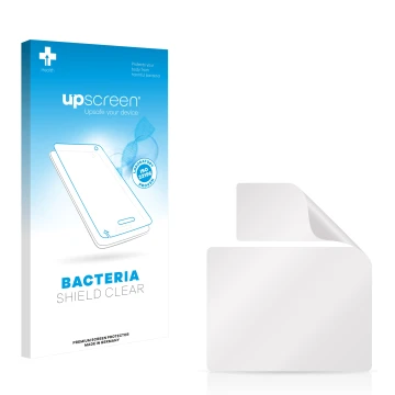 Front side of a product packaging with the brand logo upscreen. Next to it is the corresponding screen protector.