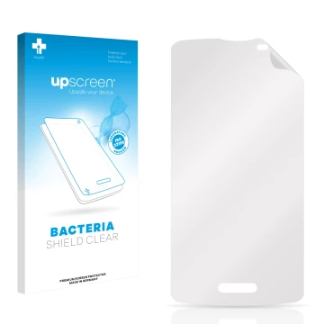 Front side of a product packaging with the brand logo upscreen. Next to it is the corresponding screen protector.