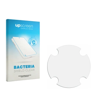 Front side of a product packaging with the brand logo upscreen. Next to it is the corresponding screen protector.