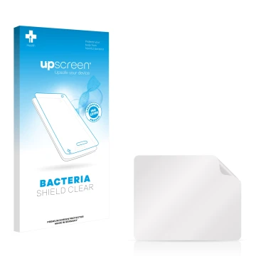 Front side of a product packaging with the brand logo upscreen. Next to it is the corresponding screen protector.