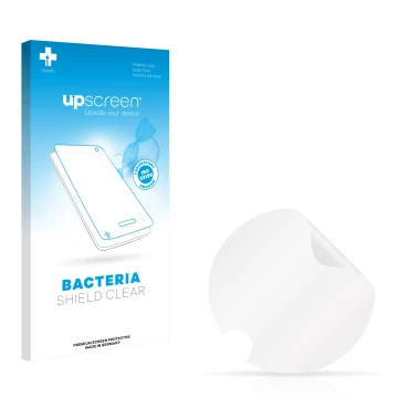 Front side of a product packaging with the brand logo upscreen. Next to it is the corresponding screen protector.