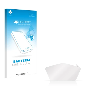 Front side of a product packaging with the brand logo upscreen. Next to it is the corresponding screen protector.